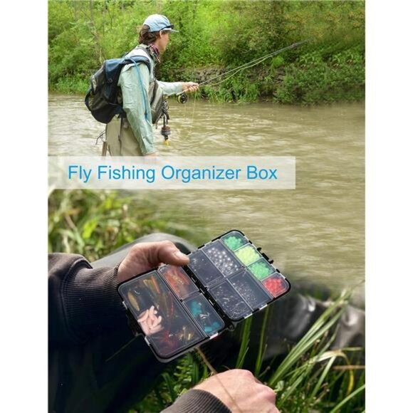 Small Plastic Tackle Box Set of 4 Fishing Organizer Storage Containers with Lids - Picture 3 of 7